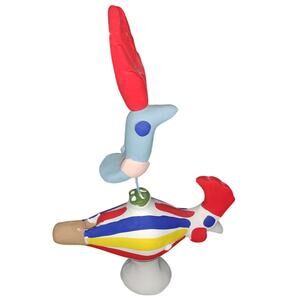 Vintage Italian Cuccù (Cola Cola) Ceramic Whistle – Puglian Folk Art Rooster